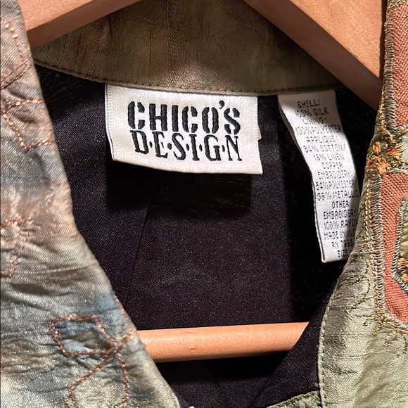 Chico's Multicolor Embroidered Jacket - Picture 2 of 5